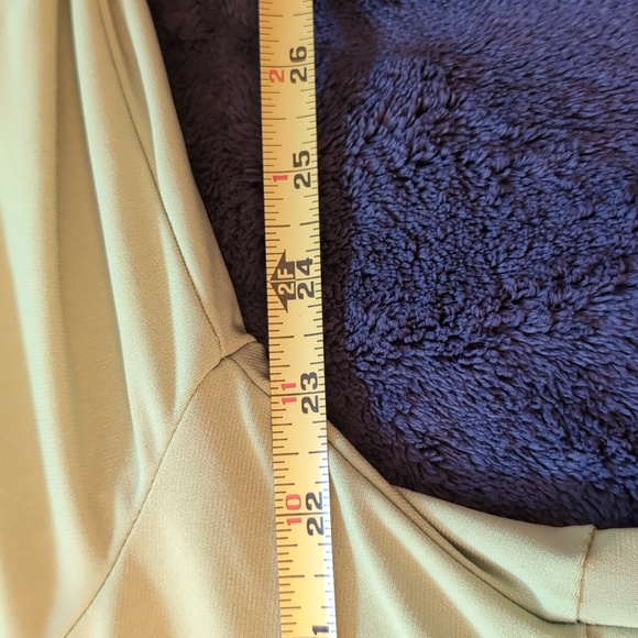 Anthony| Green Shirt Dress With Slit Sleeves Polyester Spandex Blend - Picture 10 of 13